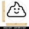 Smile Poop Face Emoticon Self-Inking Rubber Stamp for Stamping Crafting Planners
